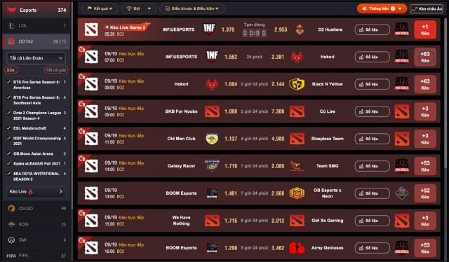 Cá cược Dota 2 phải có chiến lược rõ ràng